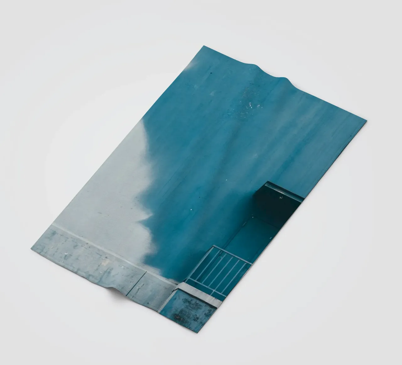 pace delle scale coperta in pile da Bleu