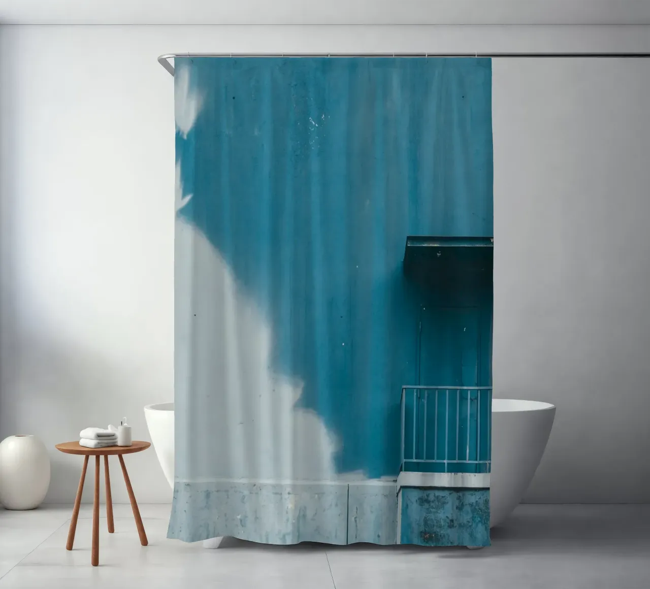 pace delle scale tenda da doccia da Bleu