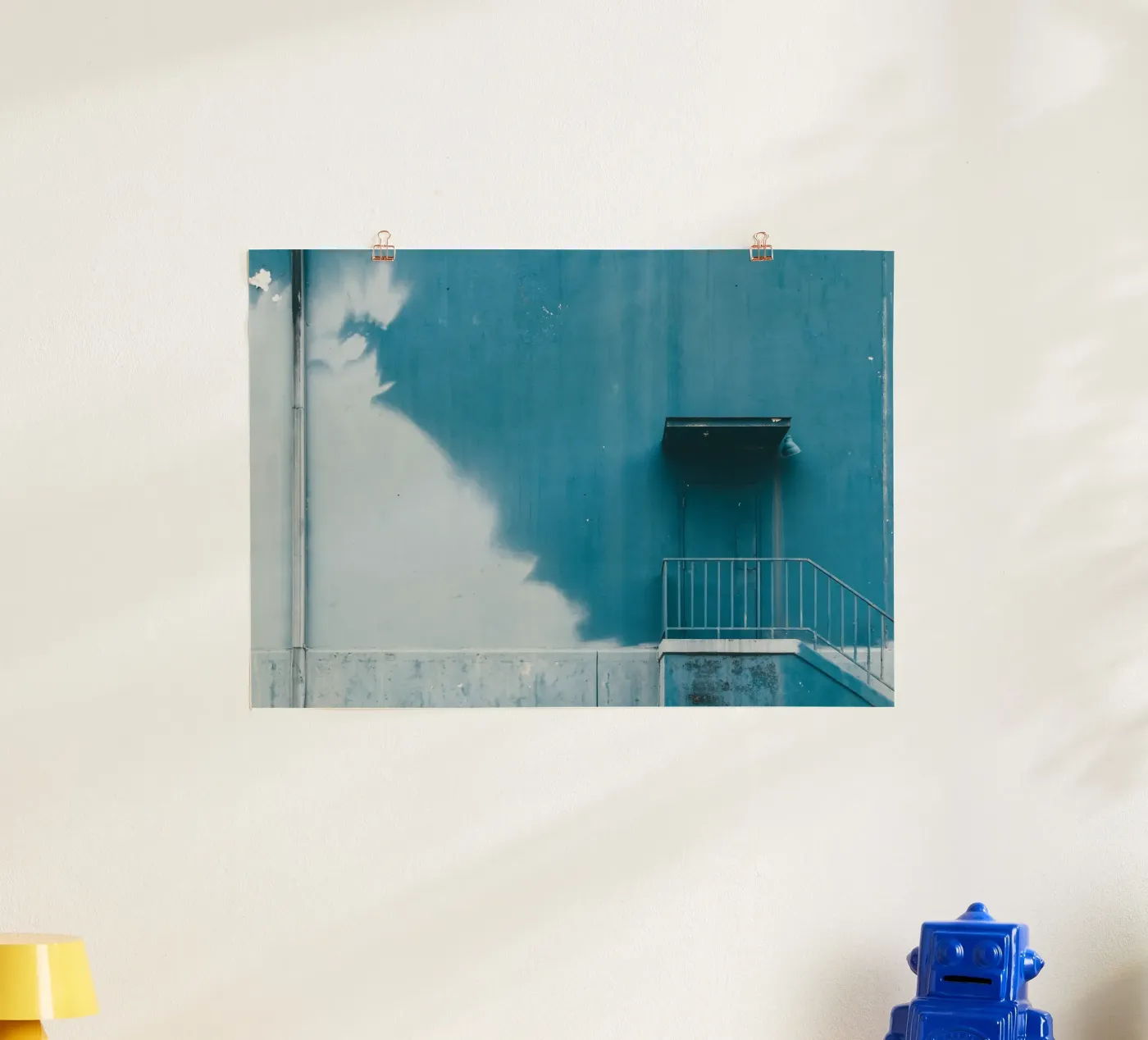 trap vrede poster van Bleu