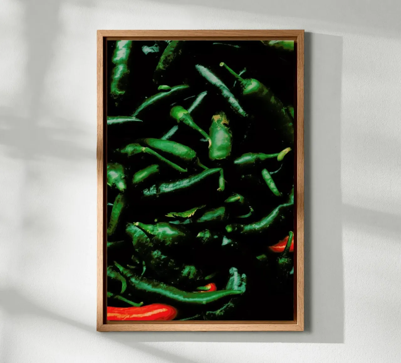 Green And Red Peperoni alluminio dibond da Sebastian Hilgetag