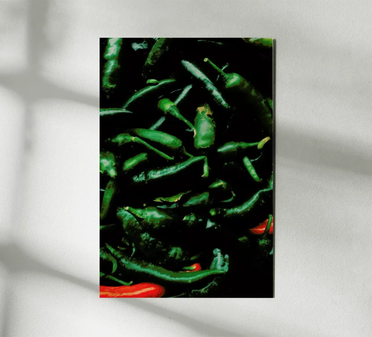 Green And Red Peperoni alluminio dibond da Sebastian Hilgetag