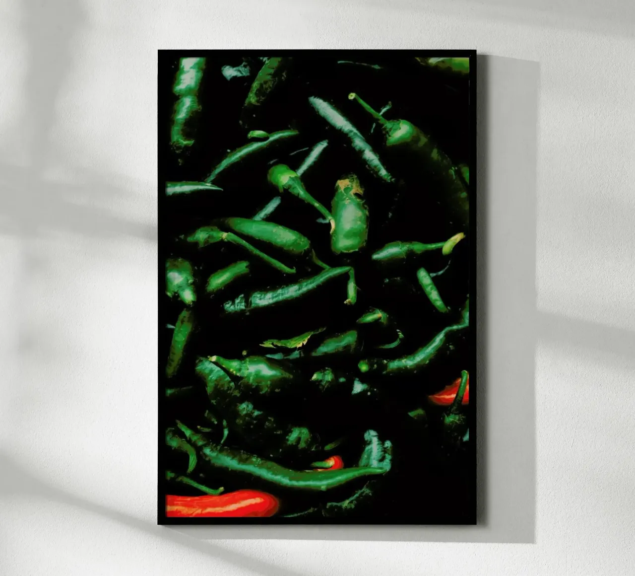 Green And Red Peperoni hahnemühle de Sebastian Hilgetag