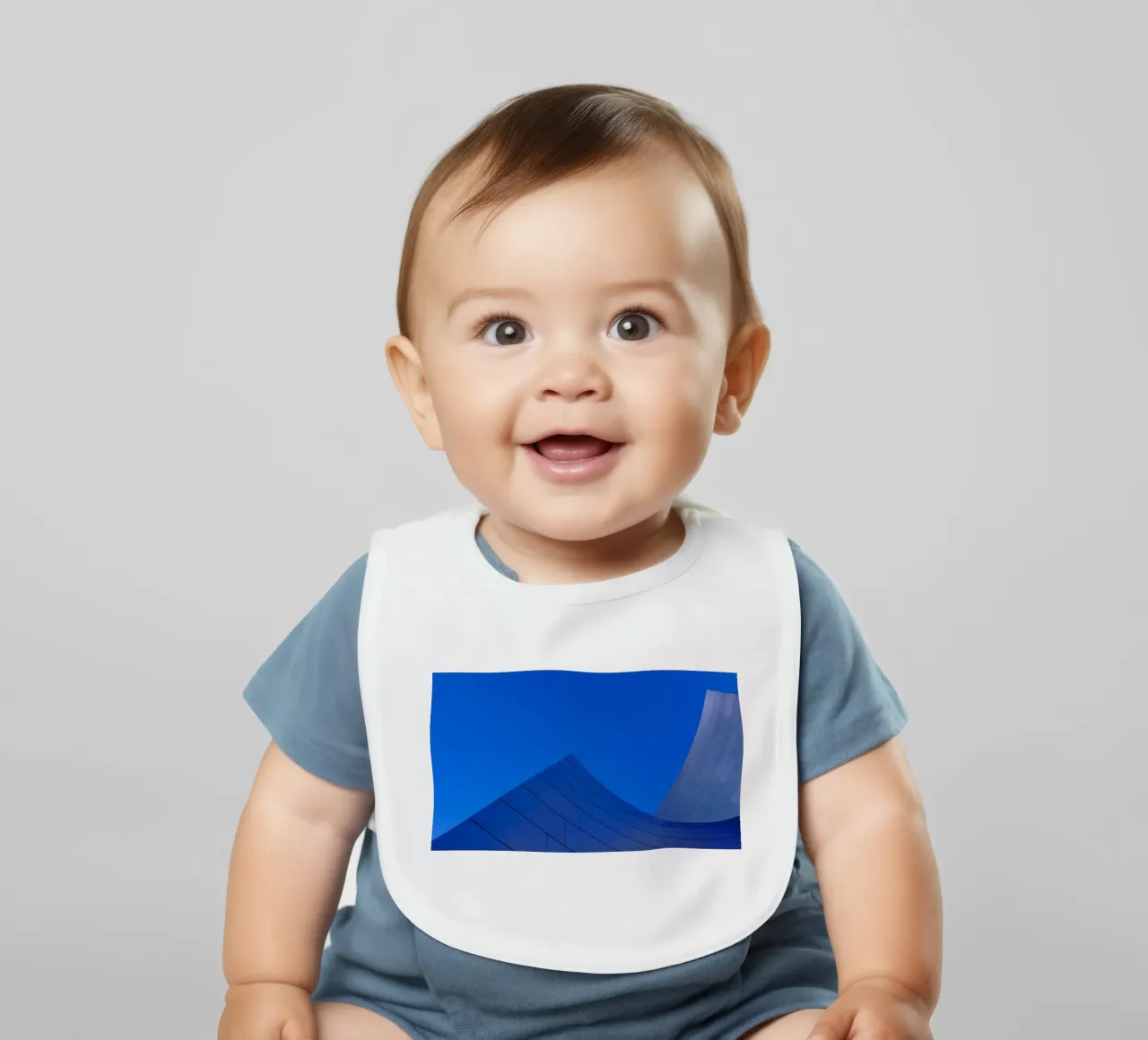 linee curve cielo bavaglino da Bleu