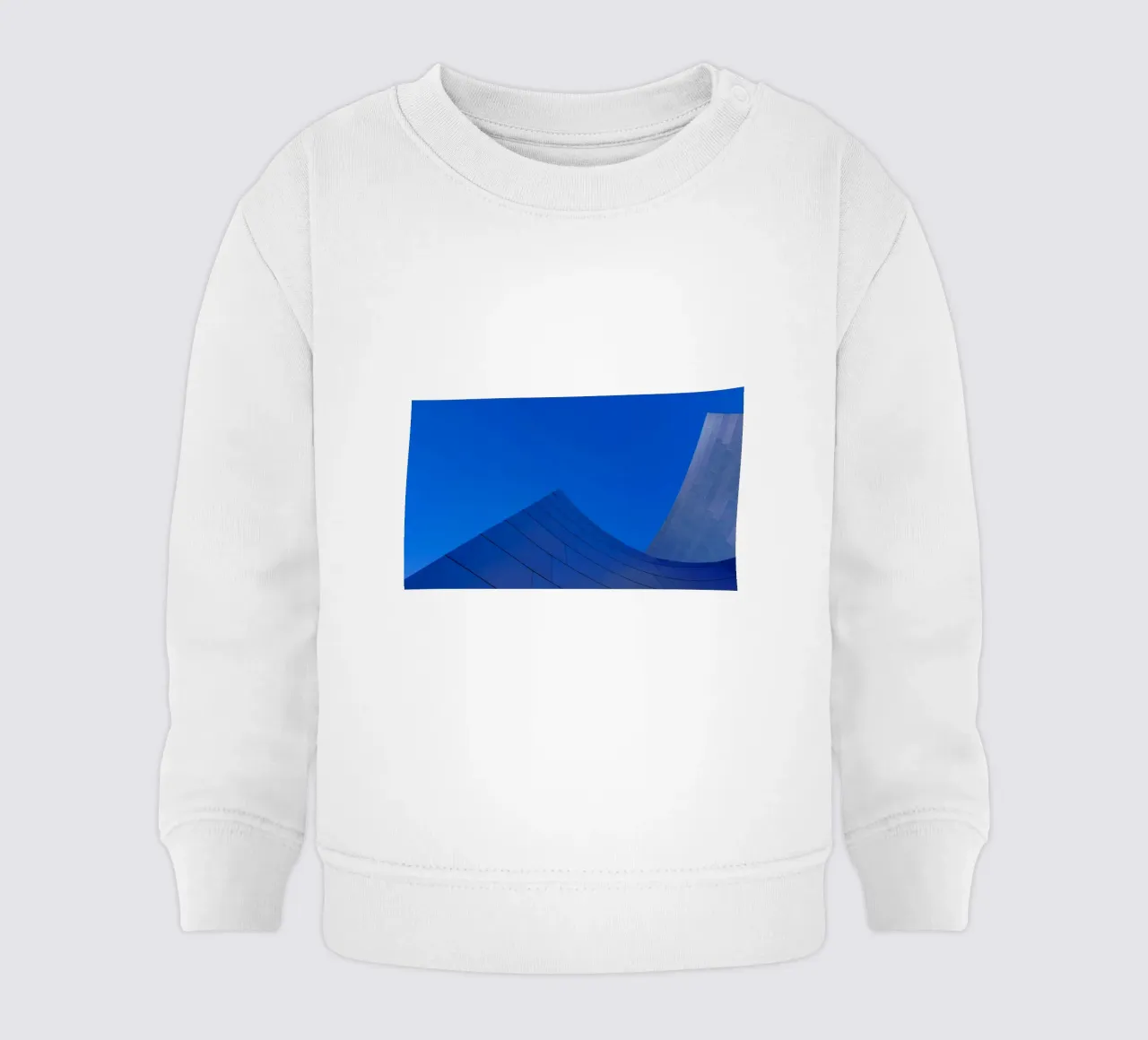 linee curve cielo felpa neonato da Bleu