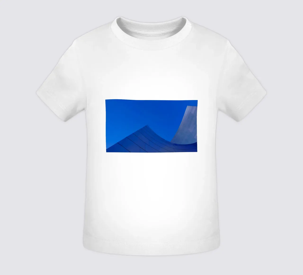 linee curve cielo maglietta neonato da Bleu