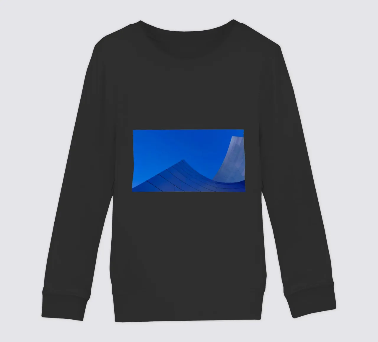 linee curve cielo felpa bambino da Bleu