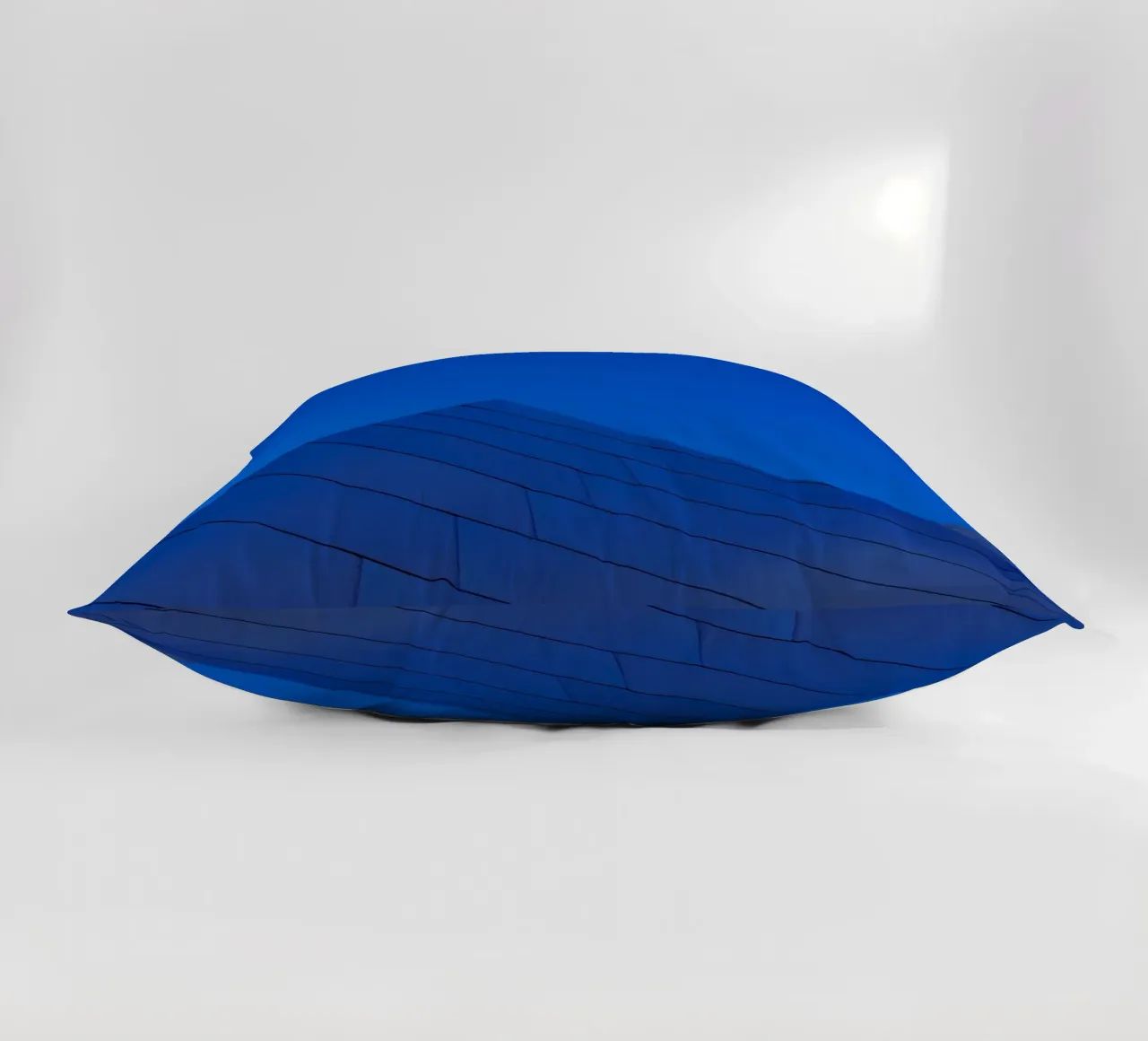 curved lines sky decorative cushion by Bleu