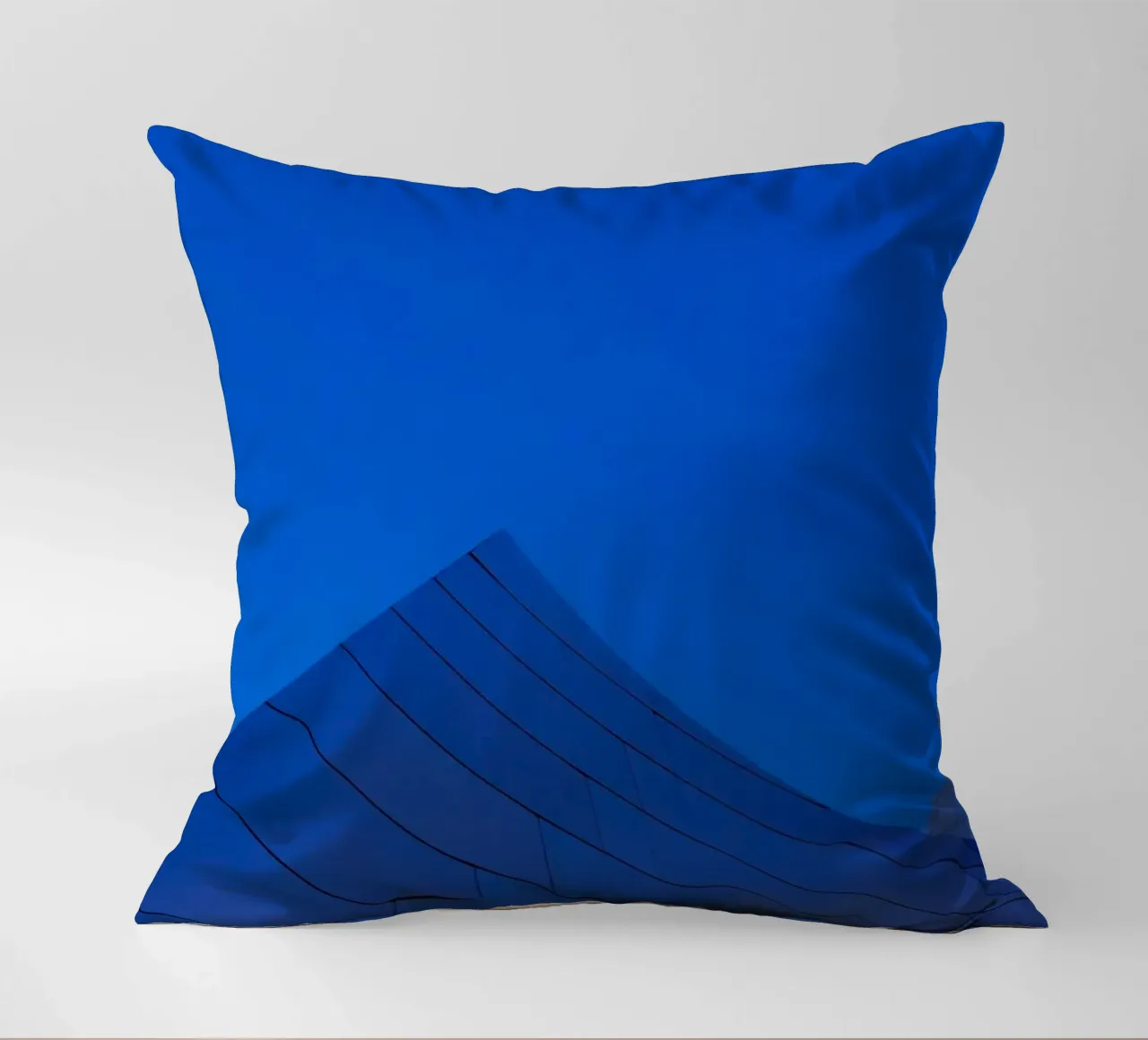 curved lines sky decorative cushion by Bleu