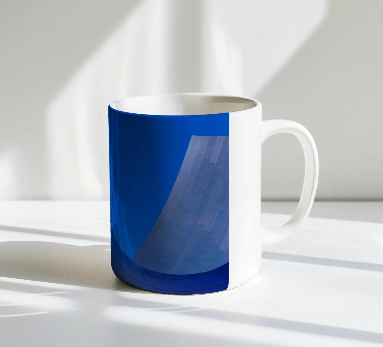 linee curve cielo tazza in ceramica da Bleu