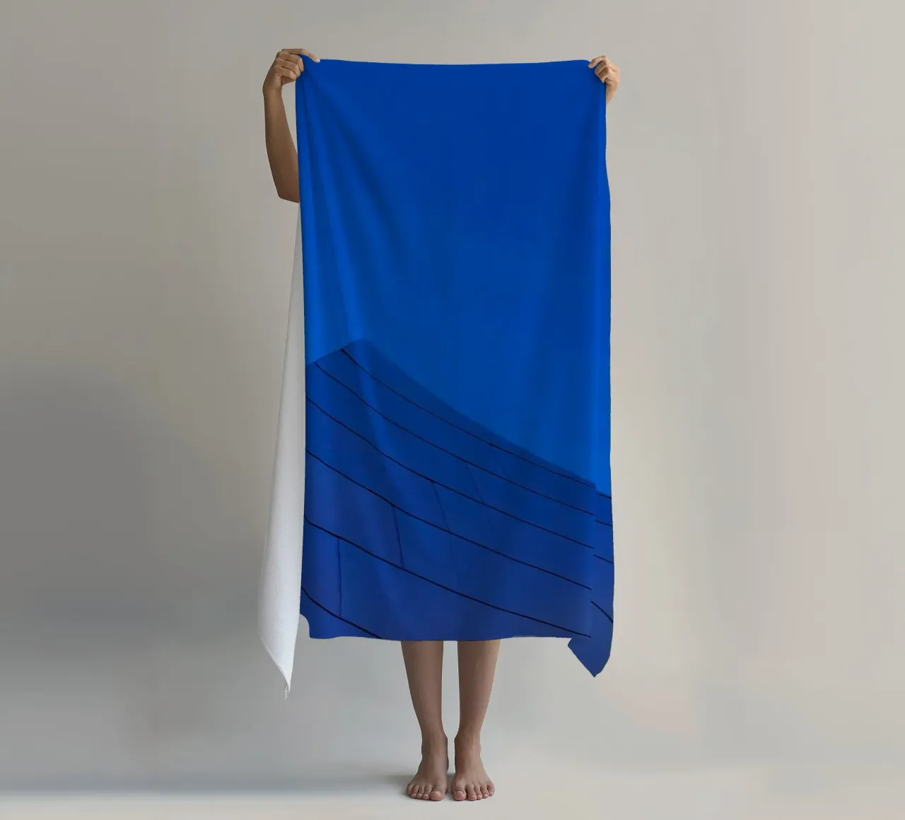 linee curve cielo telo mare da Bleu