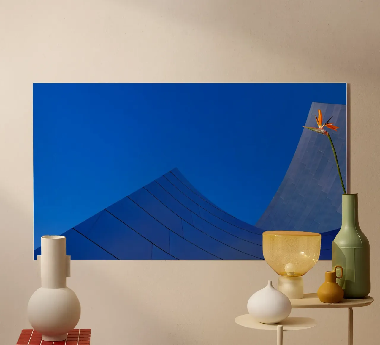 linee curve cielo plexiglass da Bleu