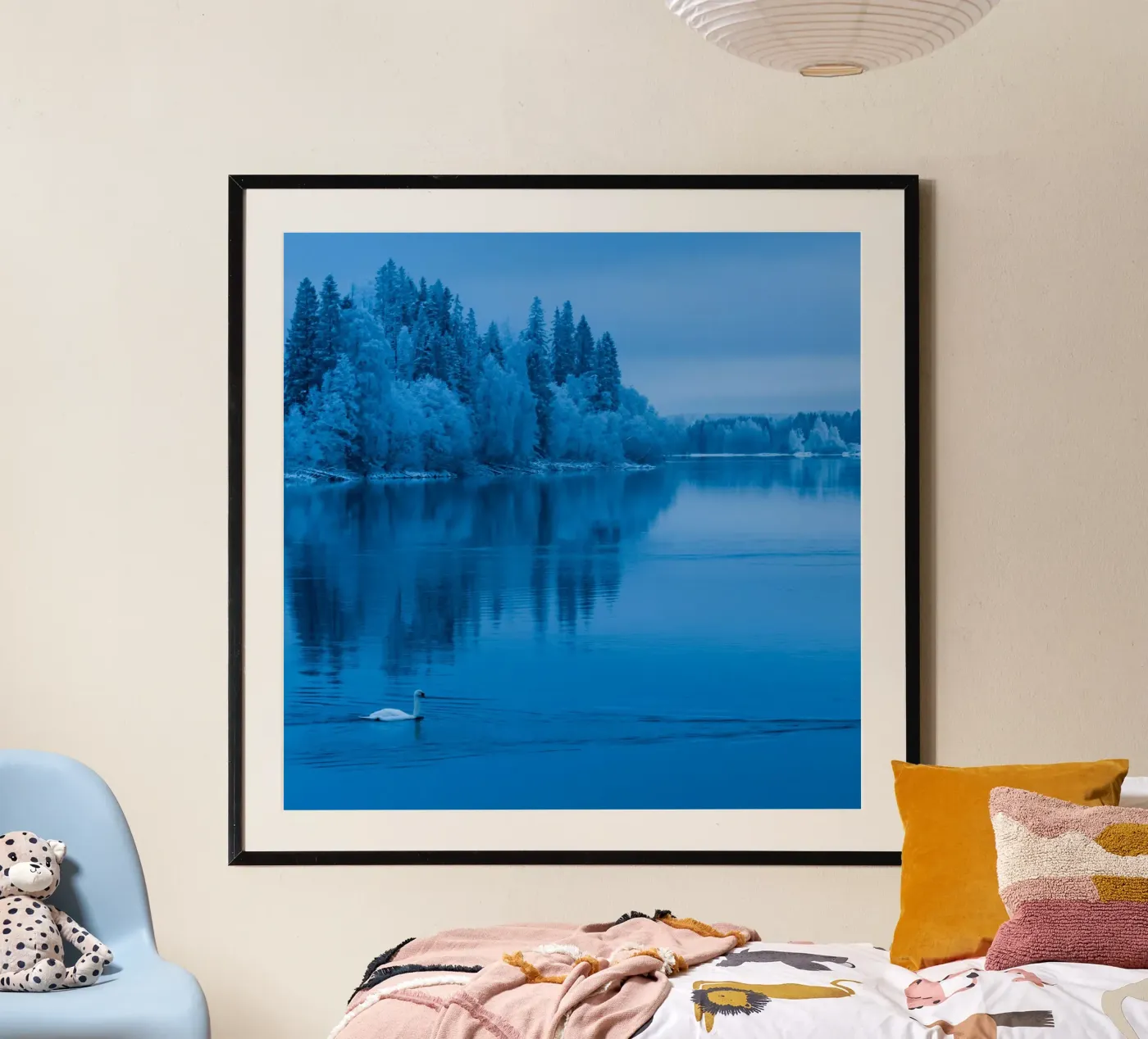 Schwanensee Poster von Bleu