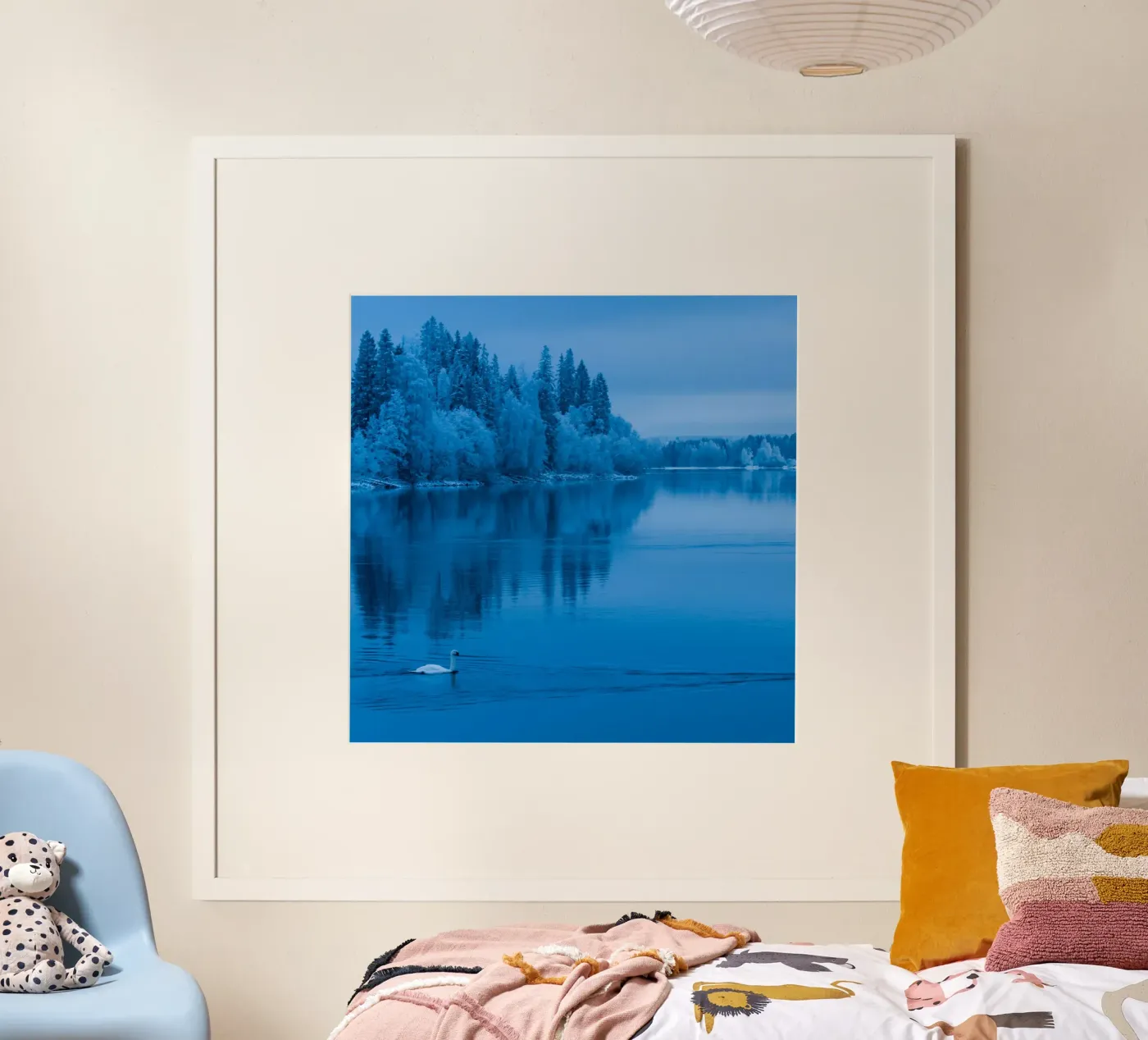 Schwanensee Poster von Bleu
