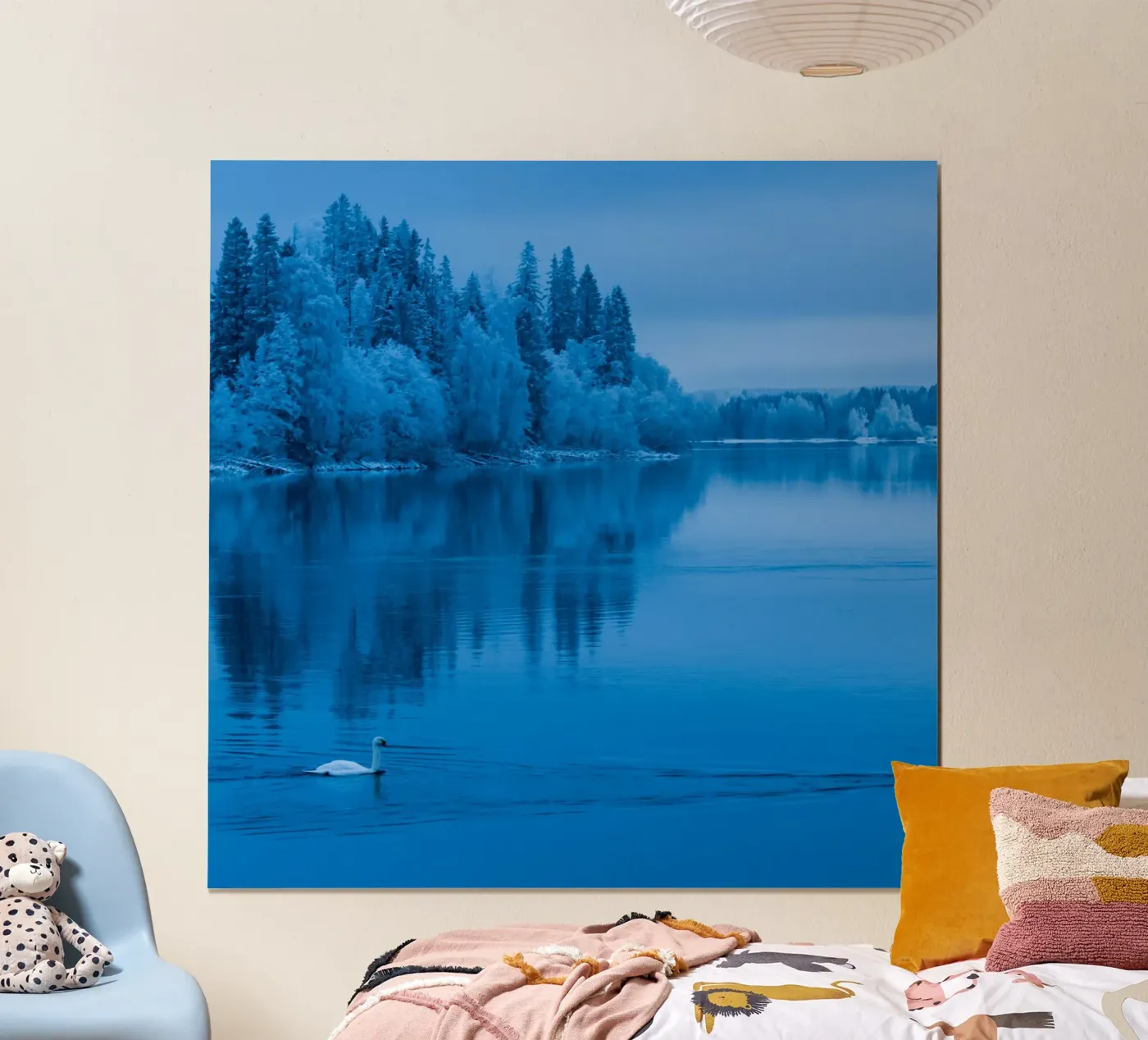 Schwanensee Poster von Bleu