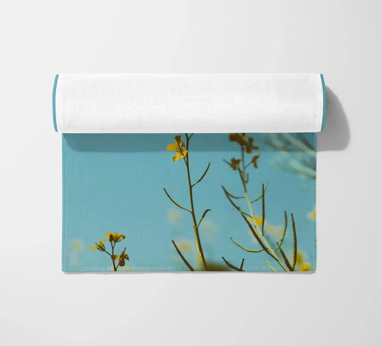 fiori chiari telo mare da Bleu