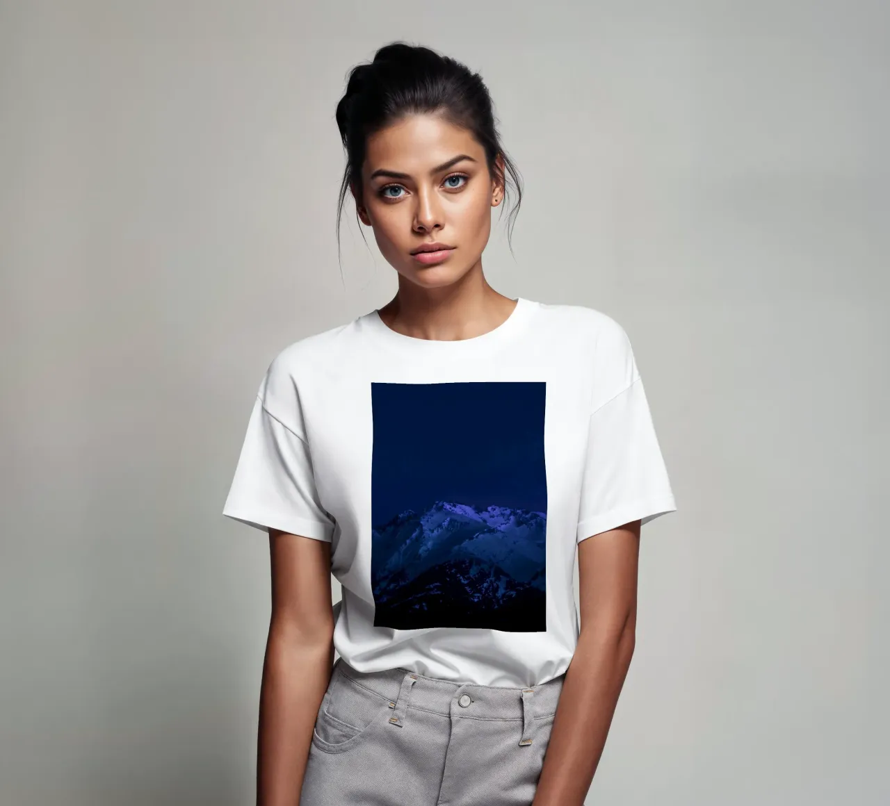 notte d'inverno t-shirt da Bleu