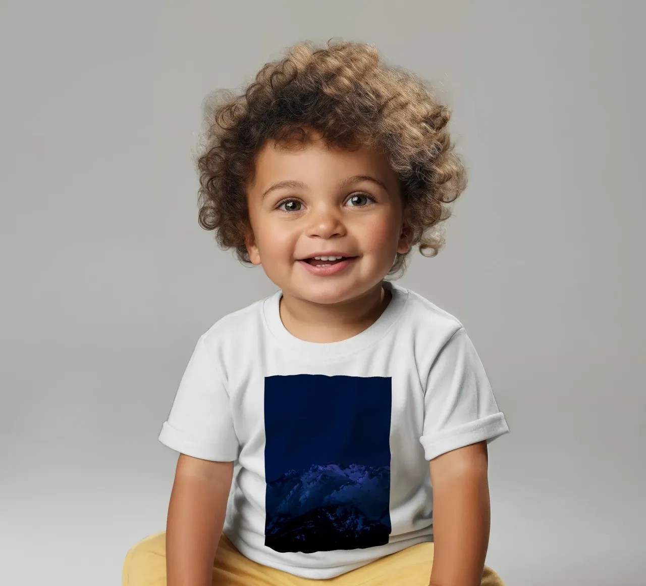 Winternacht Baby T-Shirt von Bleu