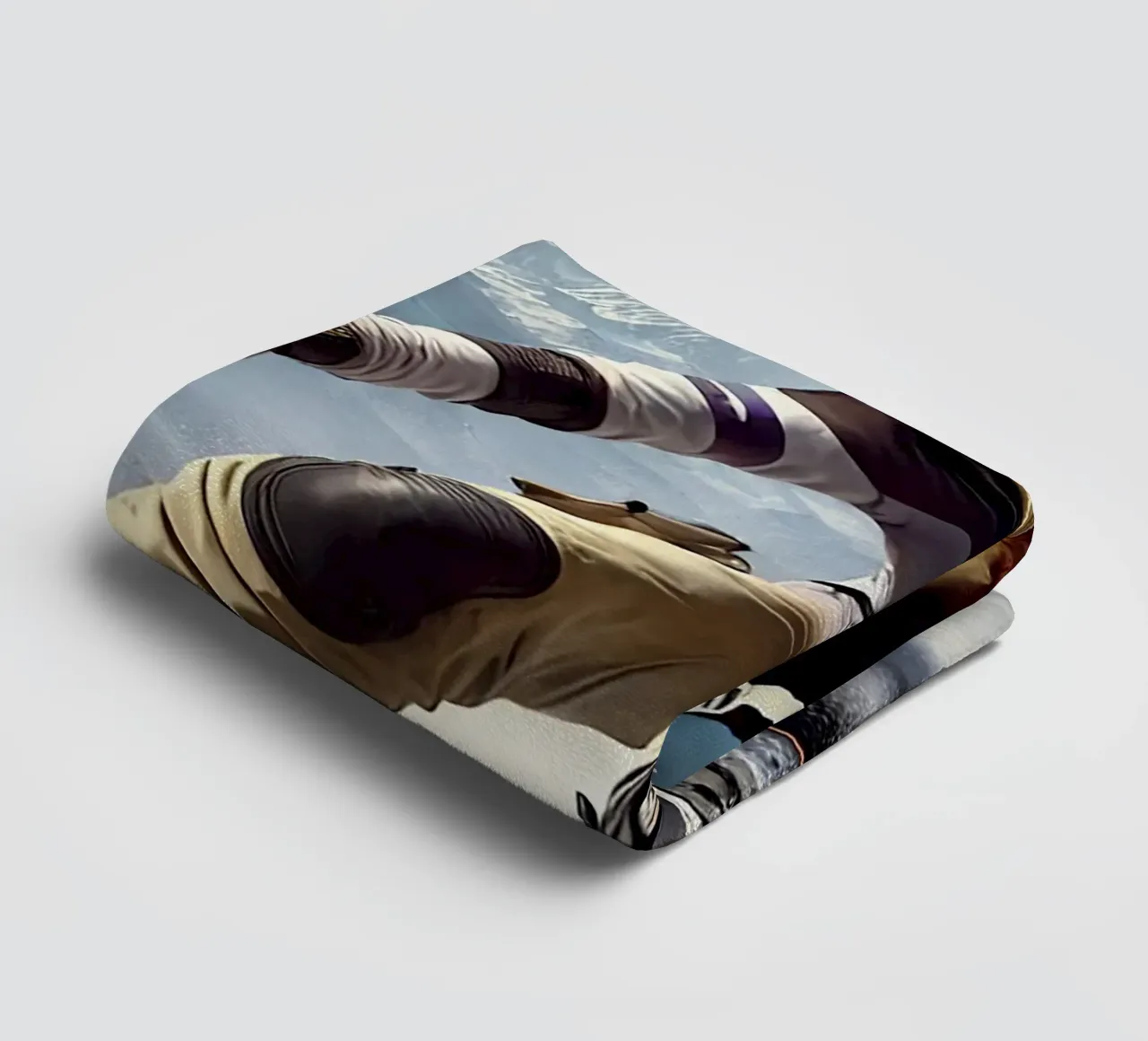MONA LISA on a Snowboard asciugamano da bagno da Vintage Van Gogh