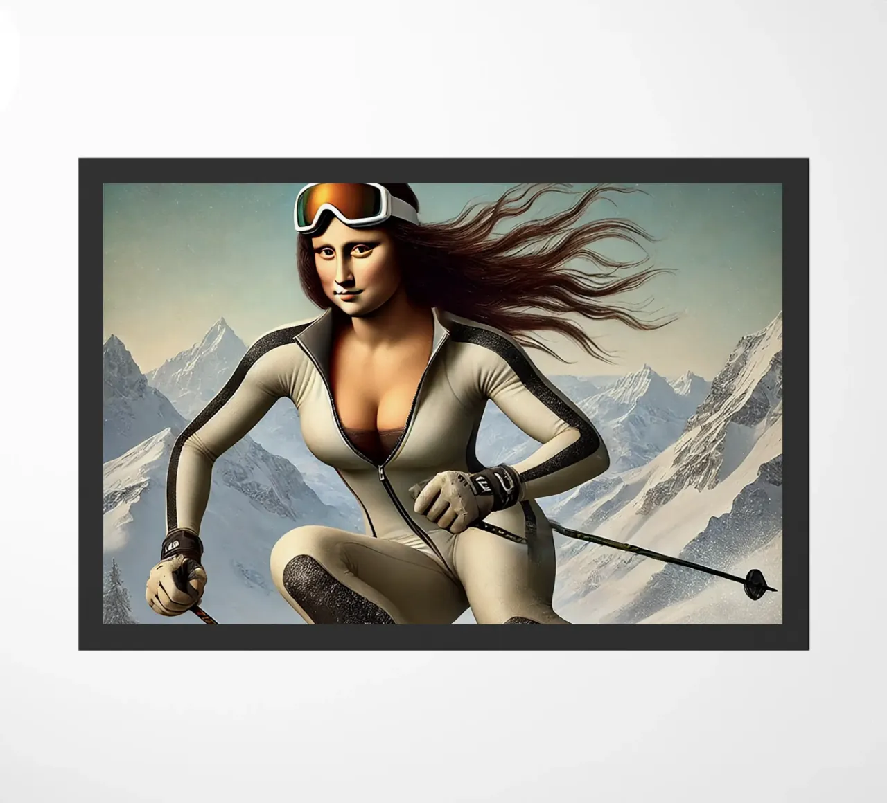 MONA LISA SKIING zerbino da Vintage Van Gogh