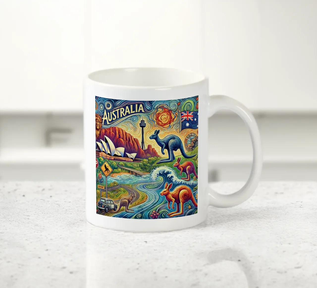 AUSTRALIA Van Gogh Style tazza in ceramica da Vintage Van Gogh