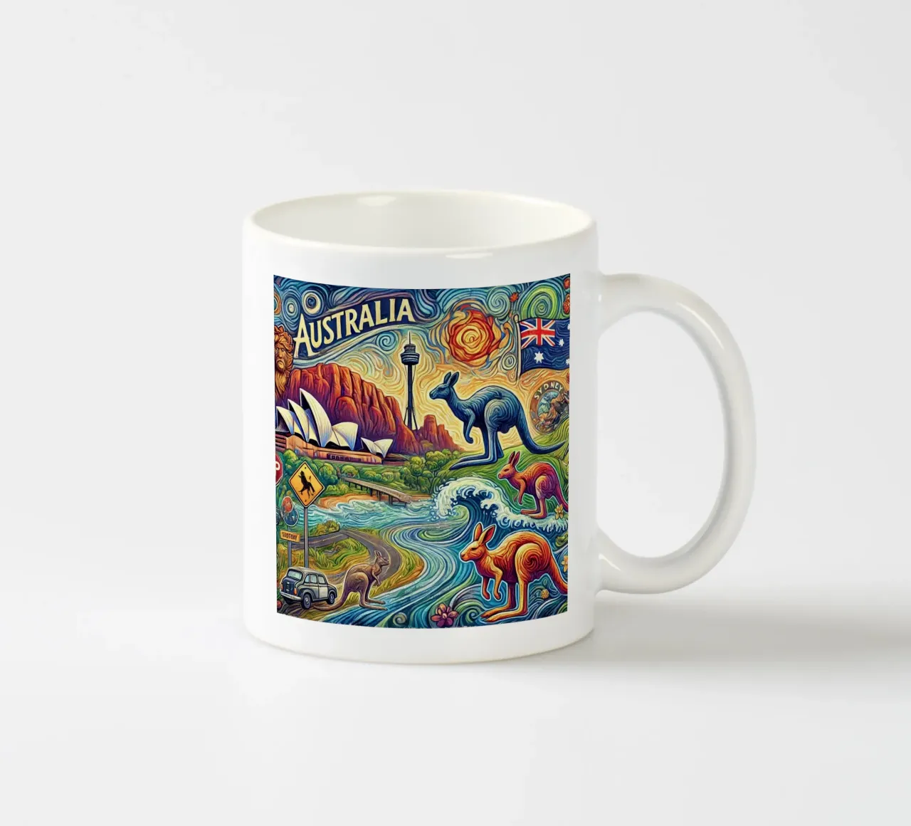 AUSTRALIA Van Gogh Style tazza in ceramica da Vintage Van Gogh