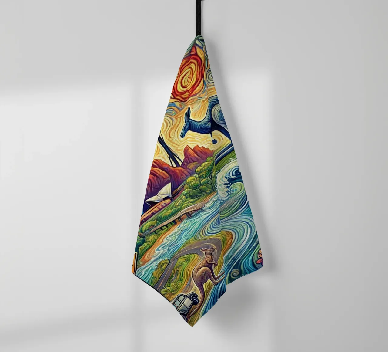 AUSTRALIA Van Gogh Style canovaccio da cucina da Vintage Van Gogh