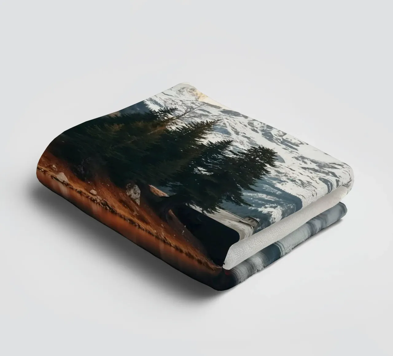 Hut by the lake towel by BLICKPUNKT