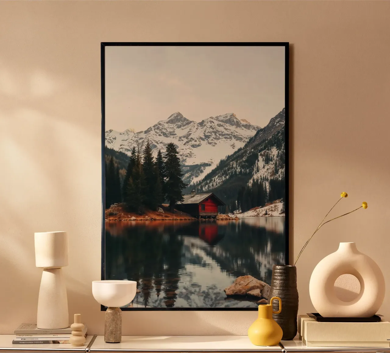 Hut by the lake hahnemühle by BLICKPUNKT