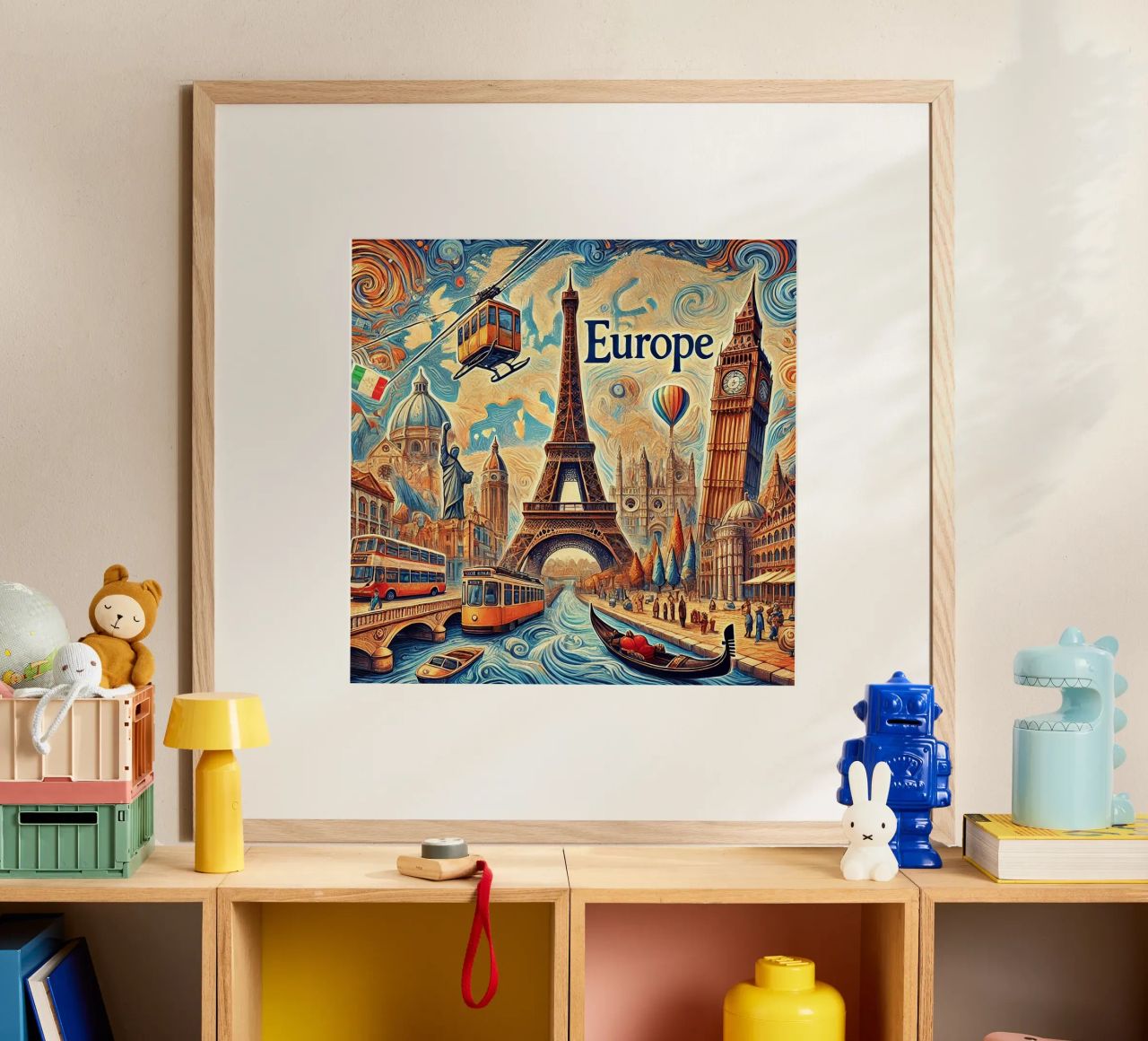 EUROPE Van Gogh Style poster de Vintage Van Gogh