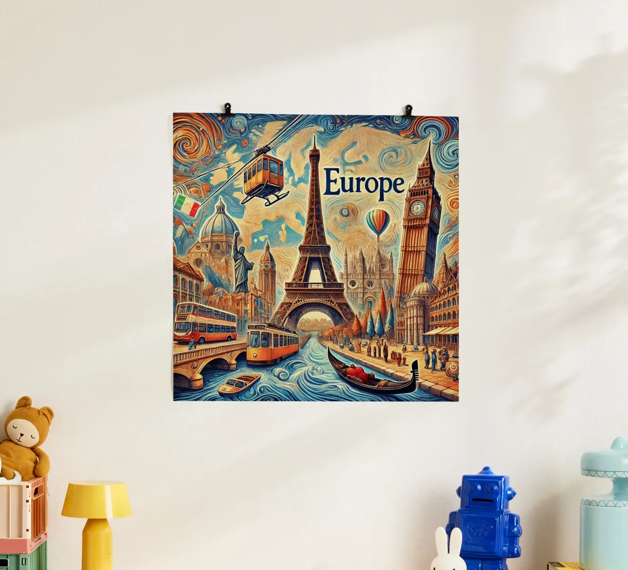 EUROPE Van Gogh Style poster da Vintage Van Gogh