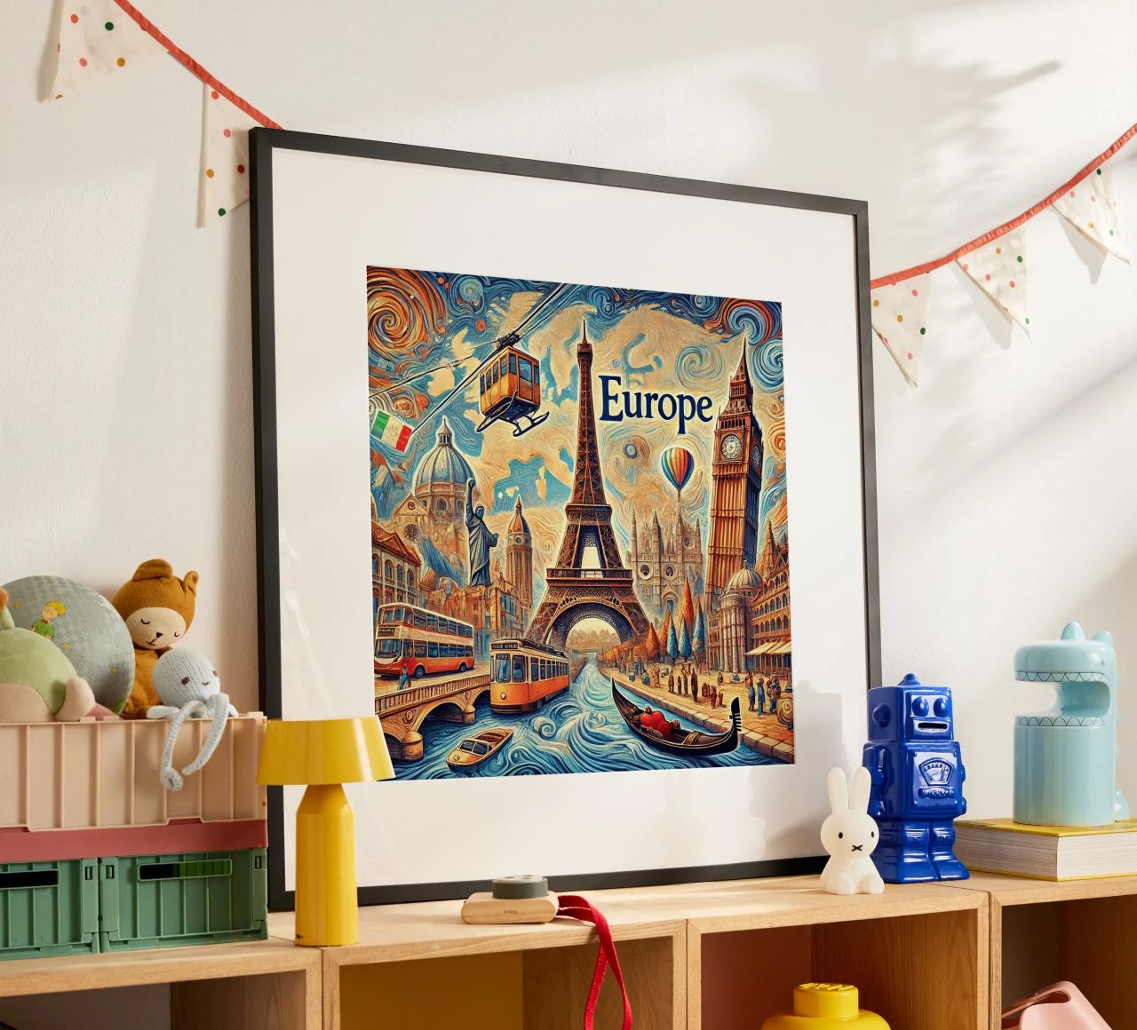 EUROPE Van Gogh Style poster de Vintage Van Gogh