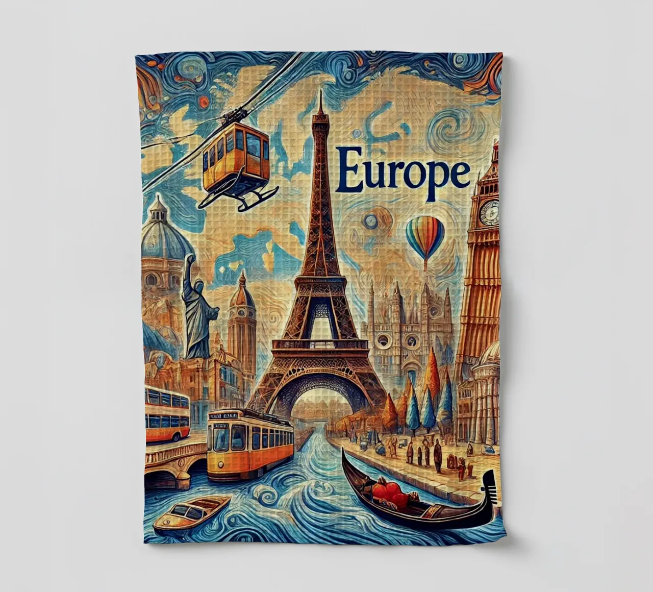 EUROPE Van Gogh Style canovaccio da cucina da Vintage Van Gogh