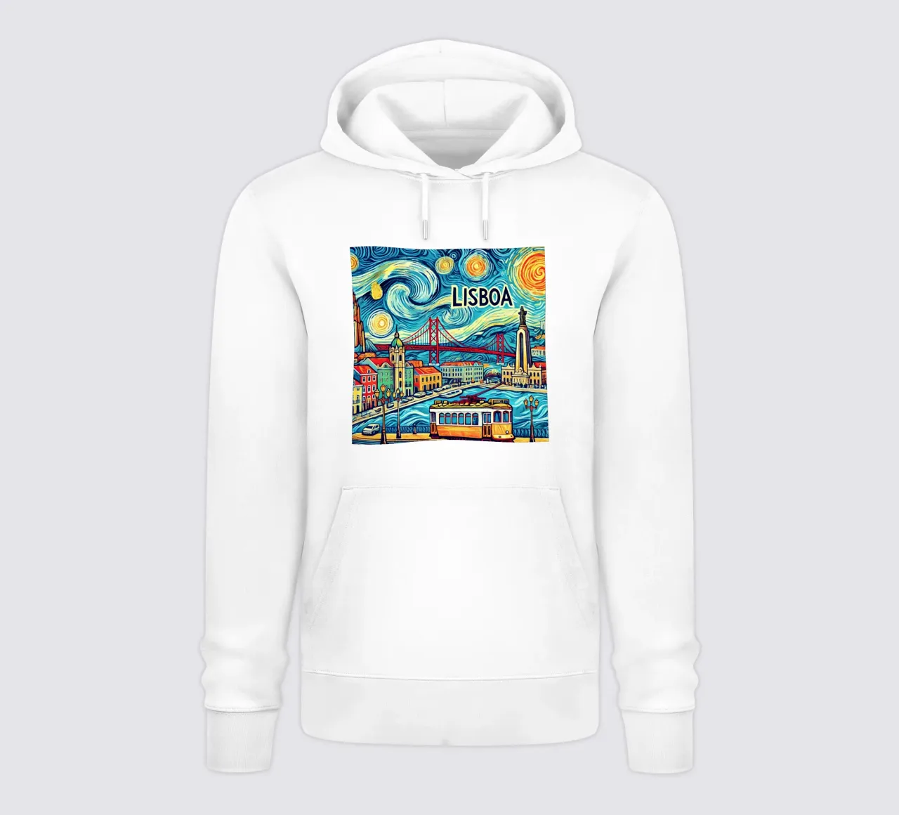 LISBOA Van Gogh Style, felpa con cappuccio da Vintage Van Gogh