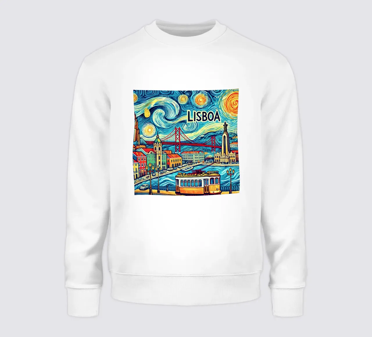 LISBOA Van Gogh Style, sweatshirt van Vintage Van Gogh
