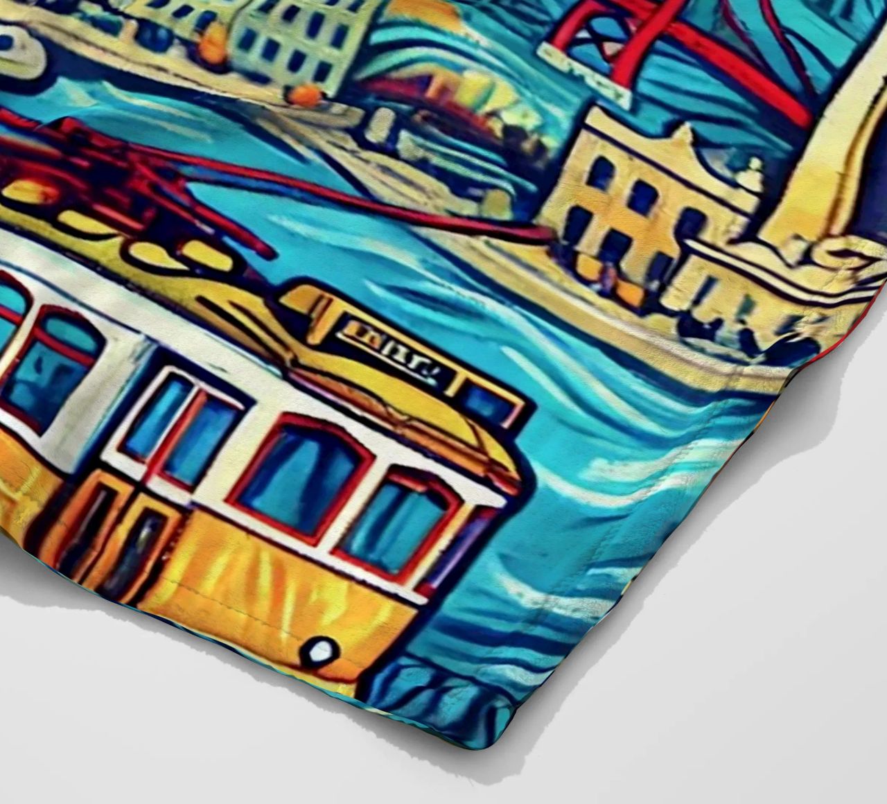 LISBOA Van Gogh Style, coperta in pile da Vintage Van Gogh