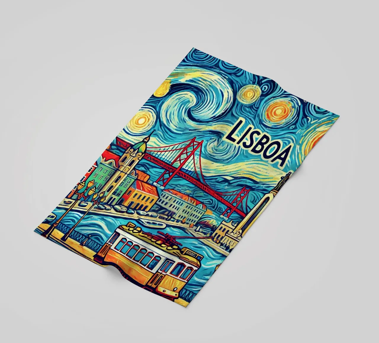 LISBOA Van Gogh Style, telo mare da Vintage Van Gogh