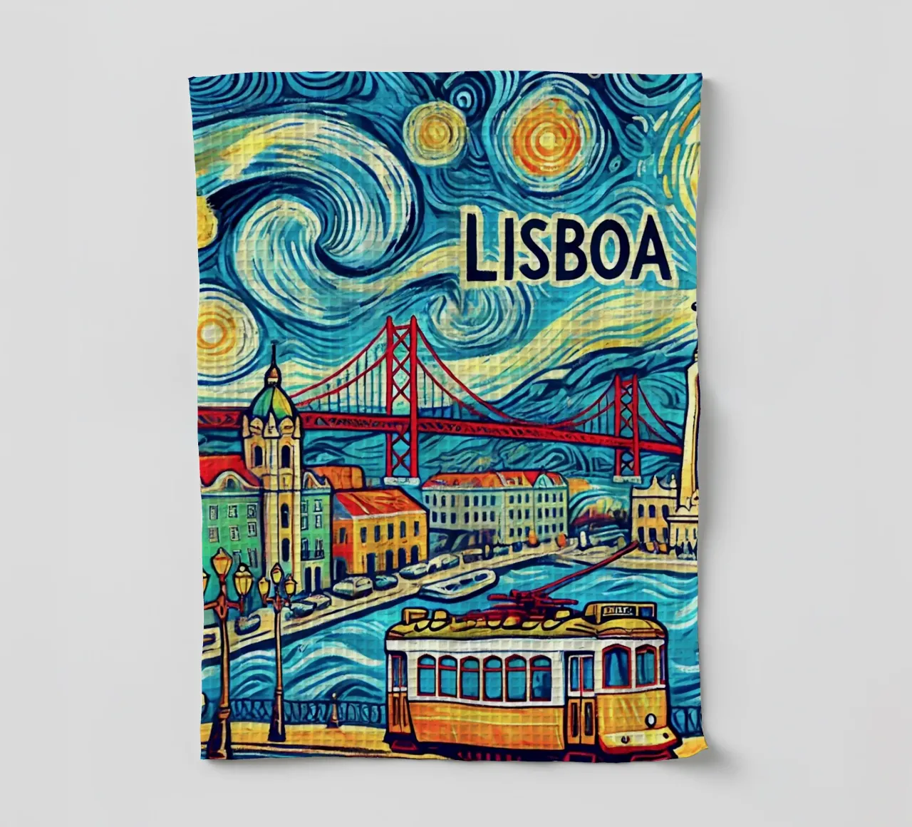 LISBOA Van Gogh Style, canovaccio da cucina da Vintage Van Gogh
