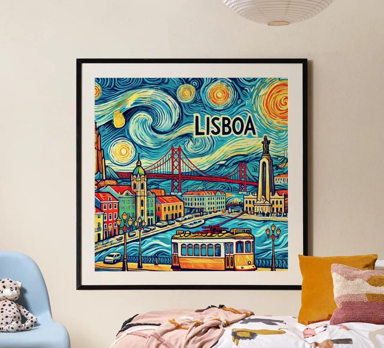 LISBOA Van Gogh Style, poster da Vintage Van Gogh