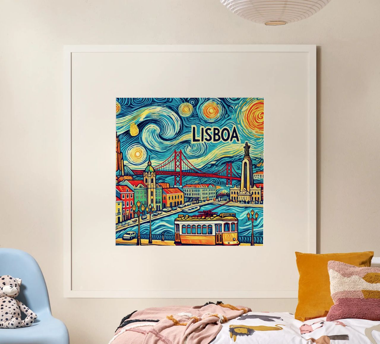 LISBOA Van Gogh Style, poster de Vintage Van Gogh