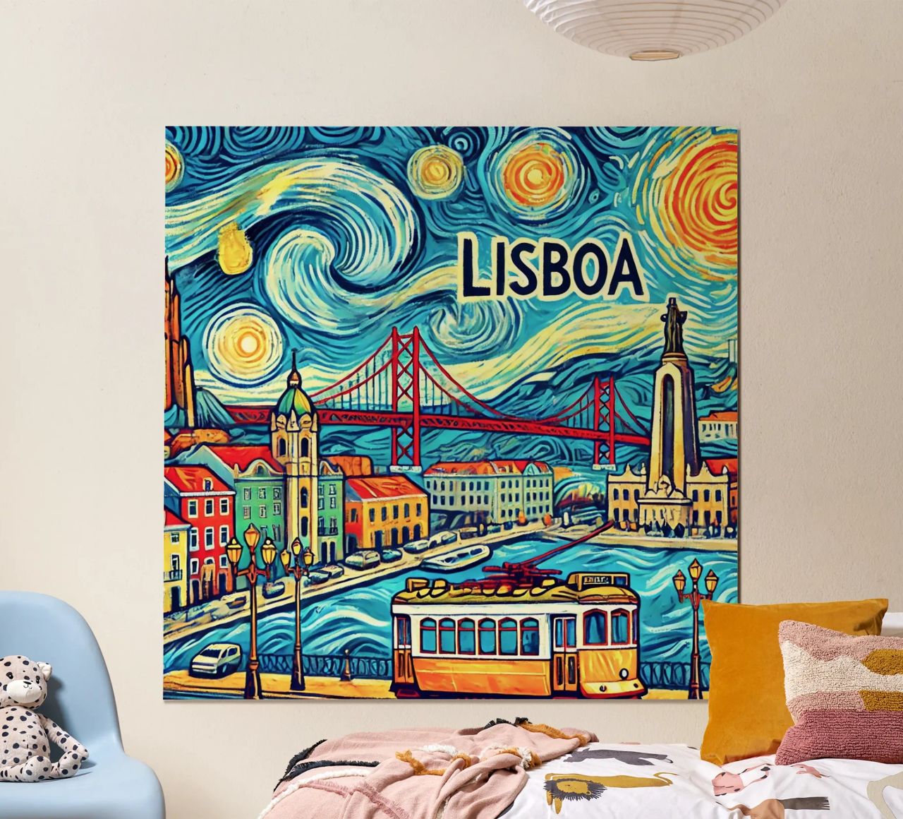 LISBOA Van Gogh Style, poster de Vintage Van Gogh