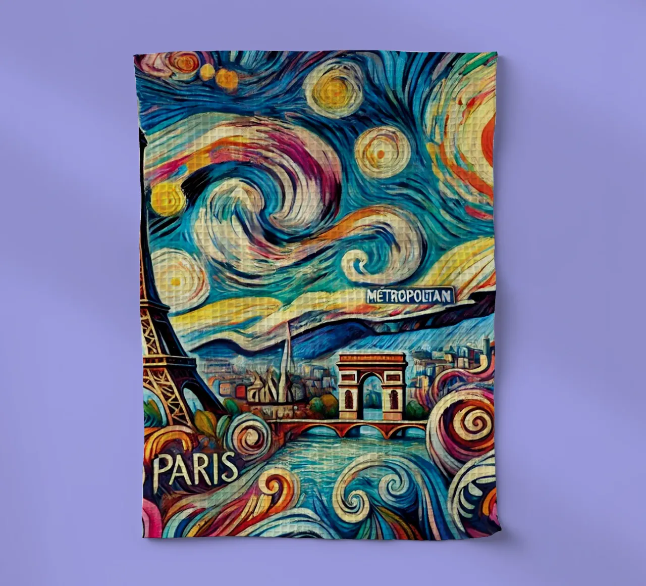 PARIS Van Gogh Style canovaccio da cucina da Vintage Van Gogh