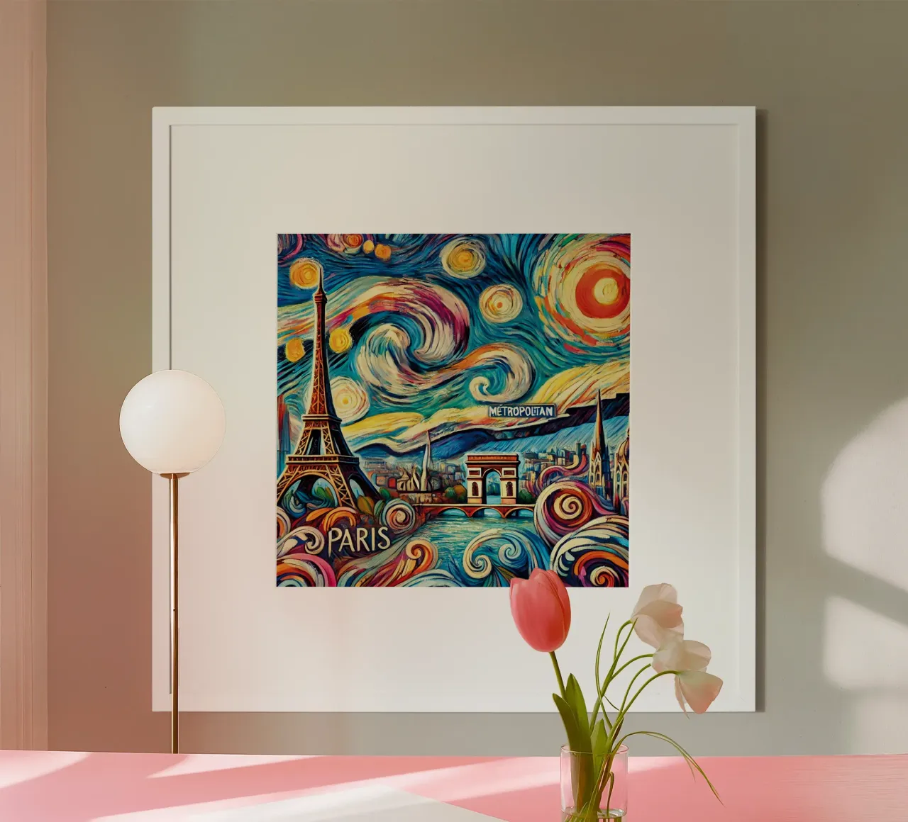 PARIS Van Gogh Style carta hahnemühle da Vintage Van Gogh