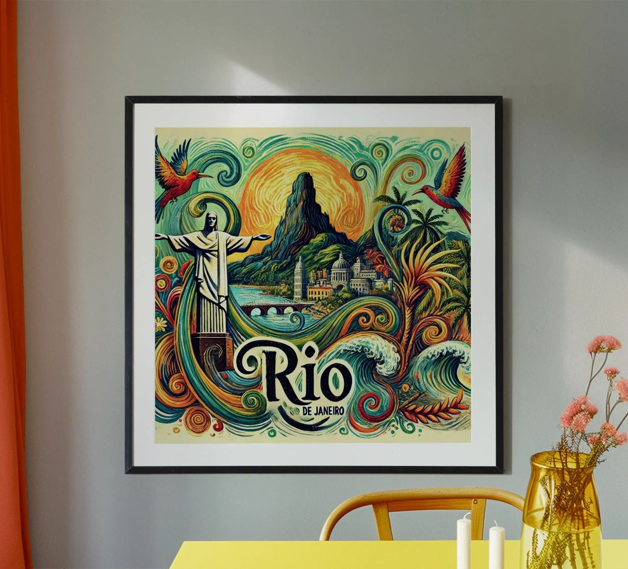RIO Van Gogh Style poster de Vintage Van Gogh