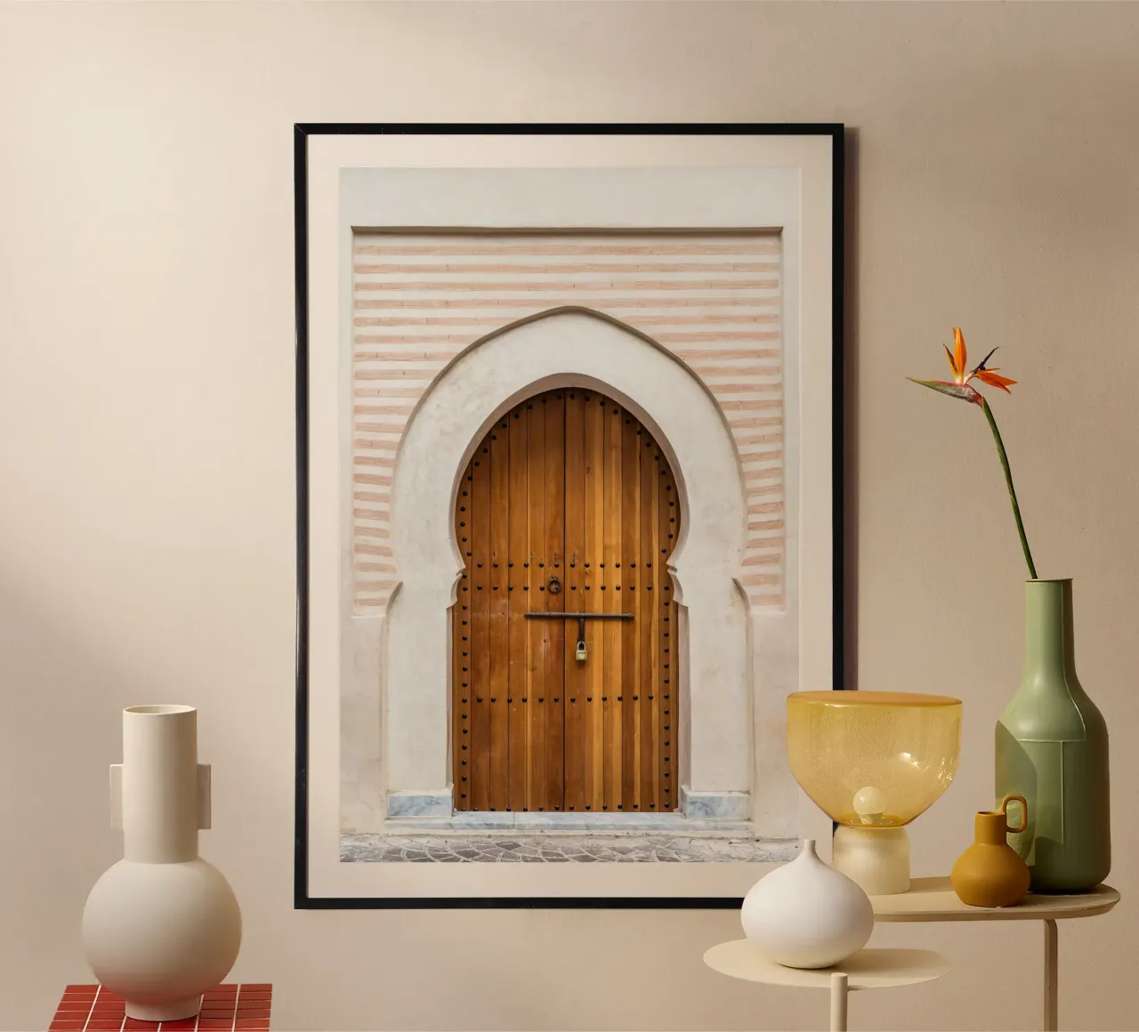 Moroccan door in Marrakesh carta hahnemühle da photolovers