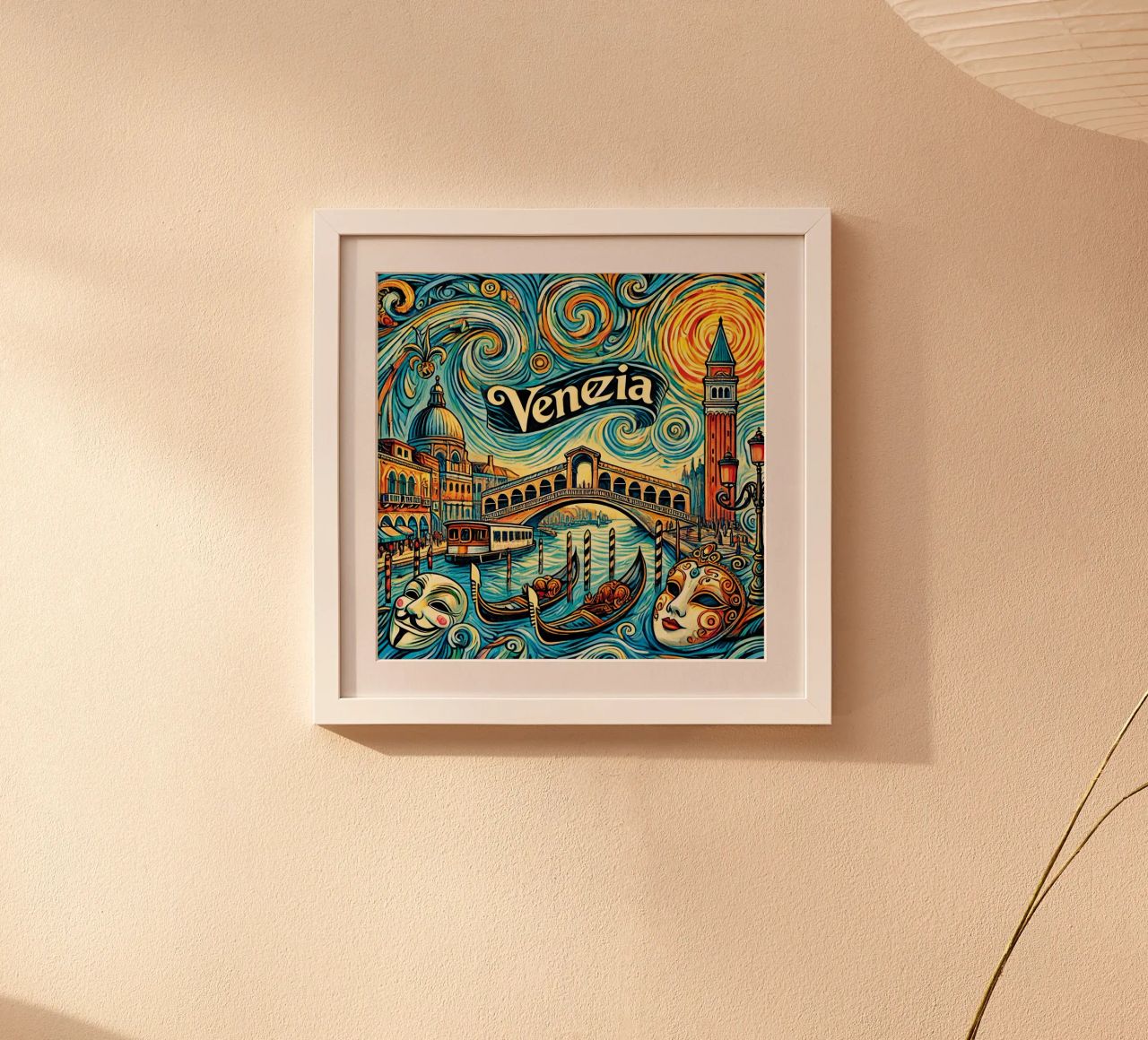 VENICE Van Gogh Style, Teil der Serie "Cities & Continent Poster von Vintage Van Gogh