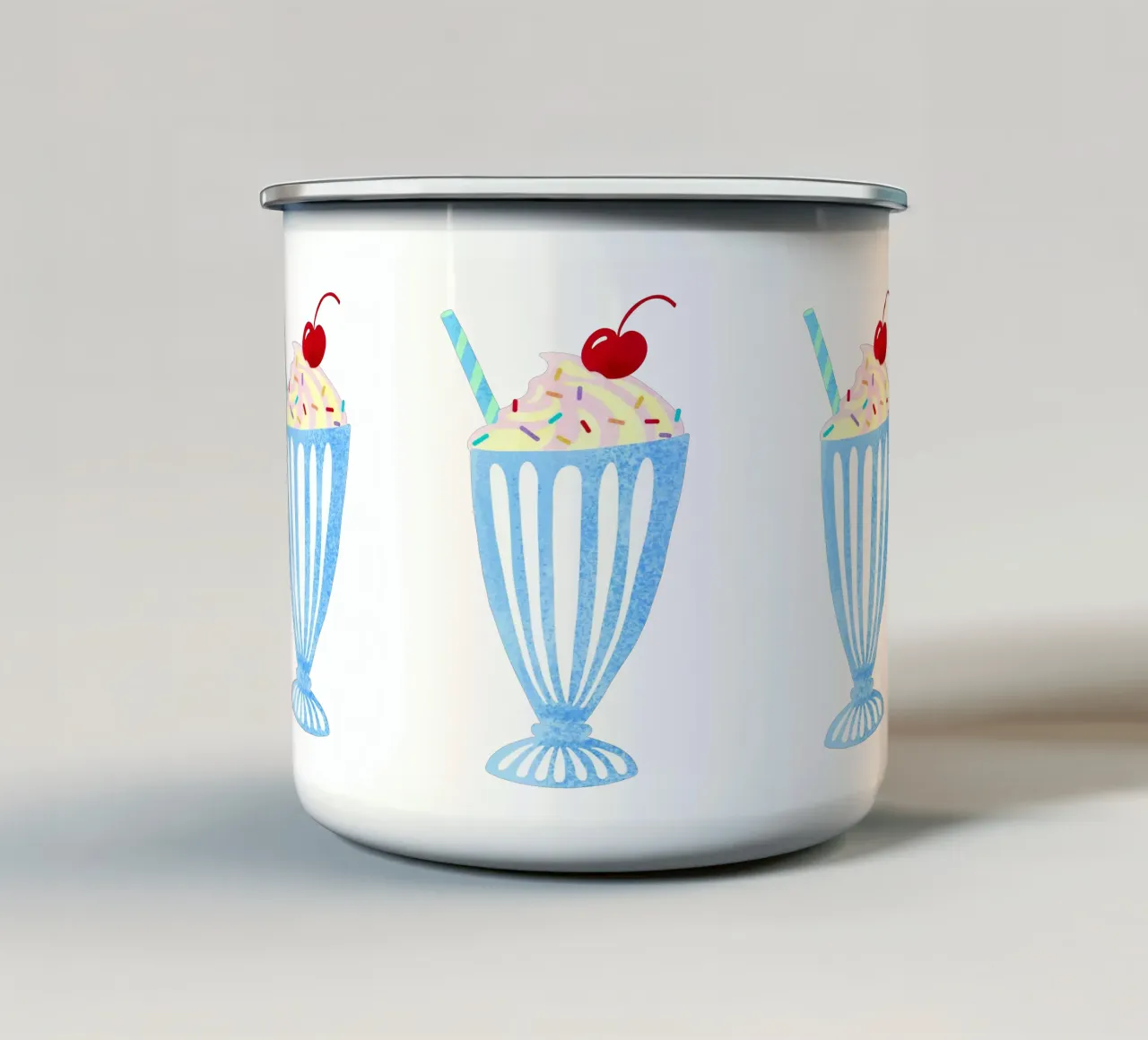 Design di libro per bambini vintage Milkshake tazza in smalto da DYDesign