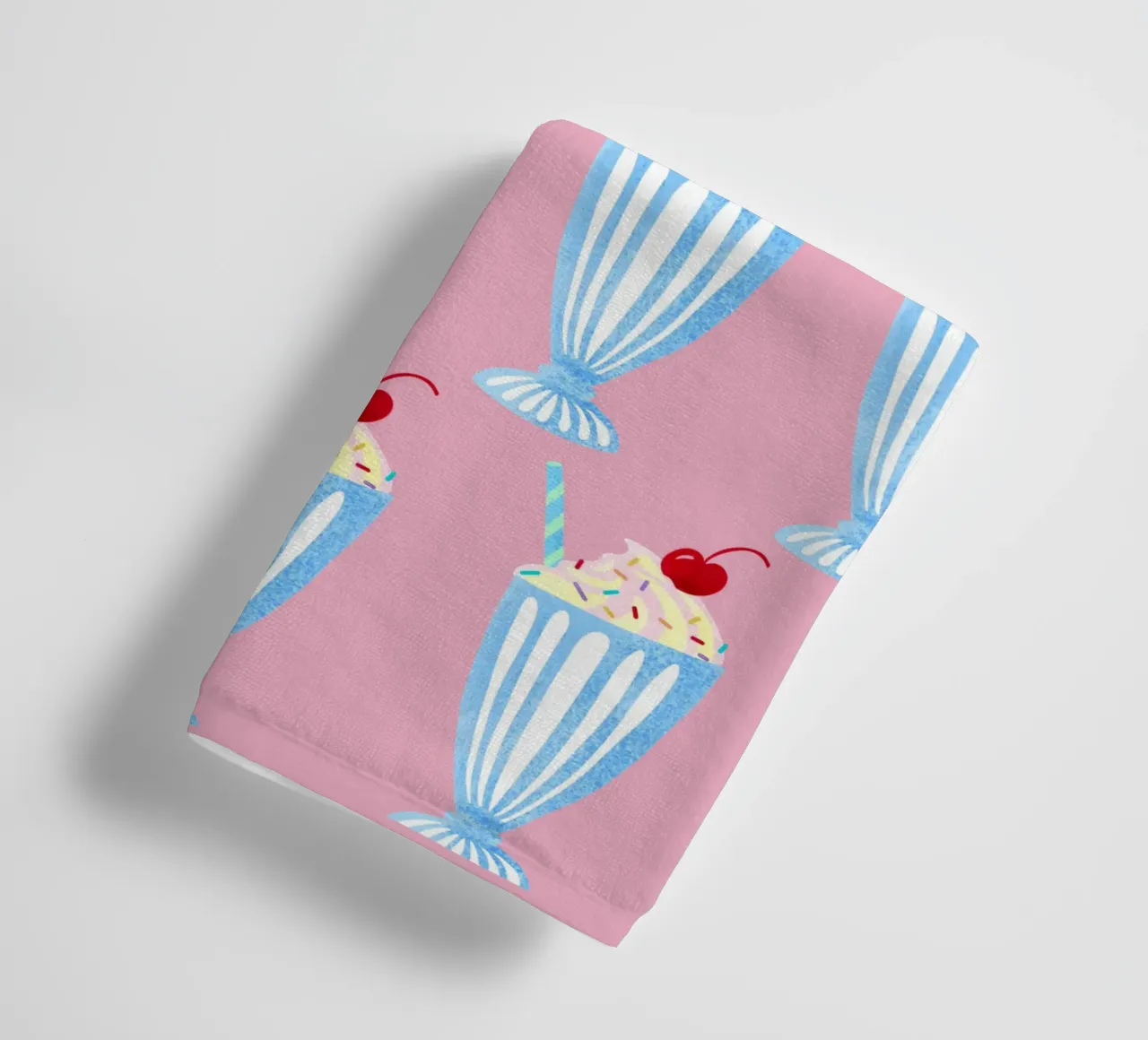 Design di libro per bambini vintage Milkshake asciugamano da bagno da DYDesign