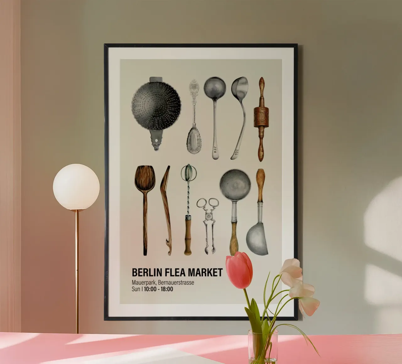 Berlin Flea Market II poster da Vintage by JUNIQE