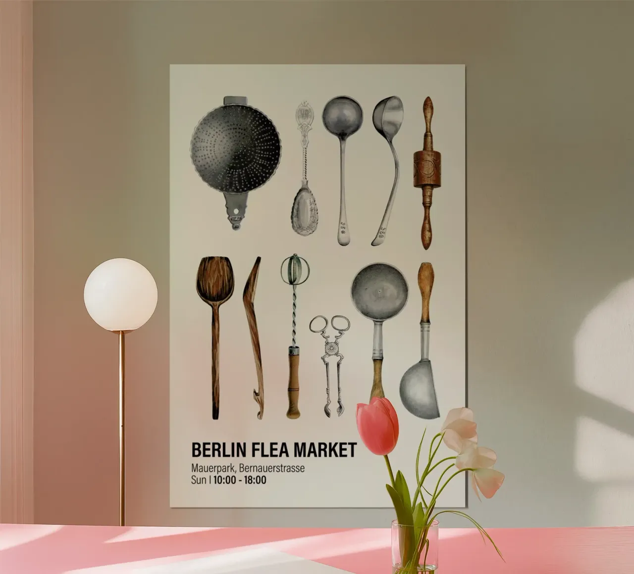 Berlin Flea Market II poster da Vintage by JUNIQE