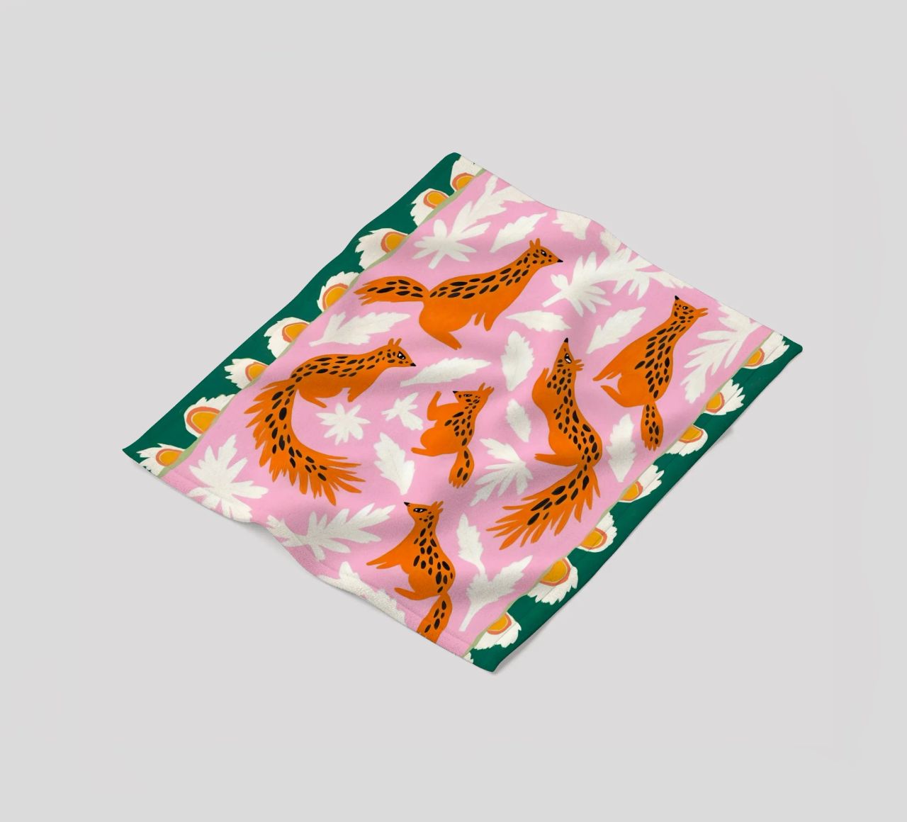 The Squirrel Society Meets on Sundays fleece blanket by 83oranges